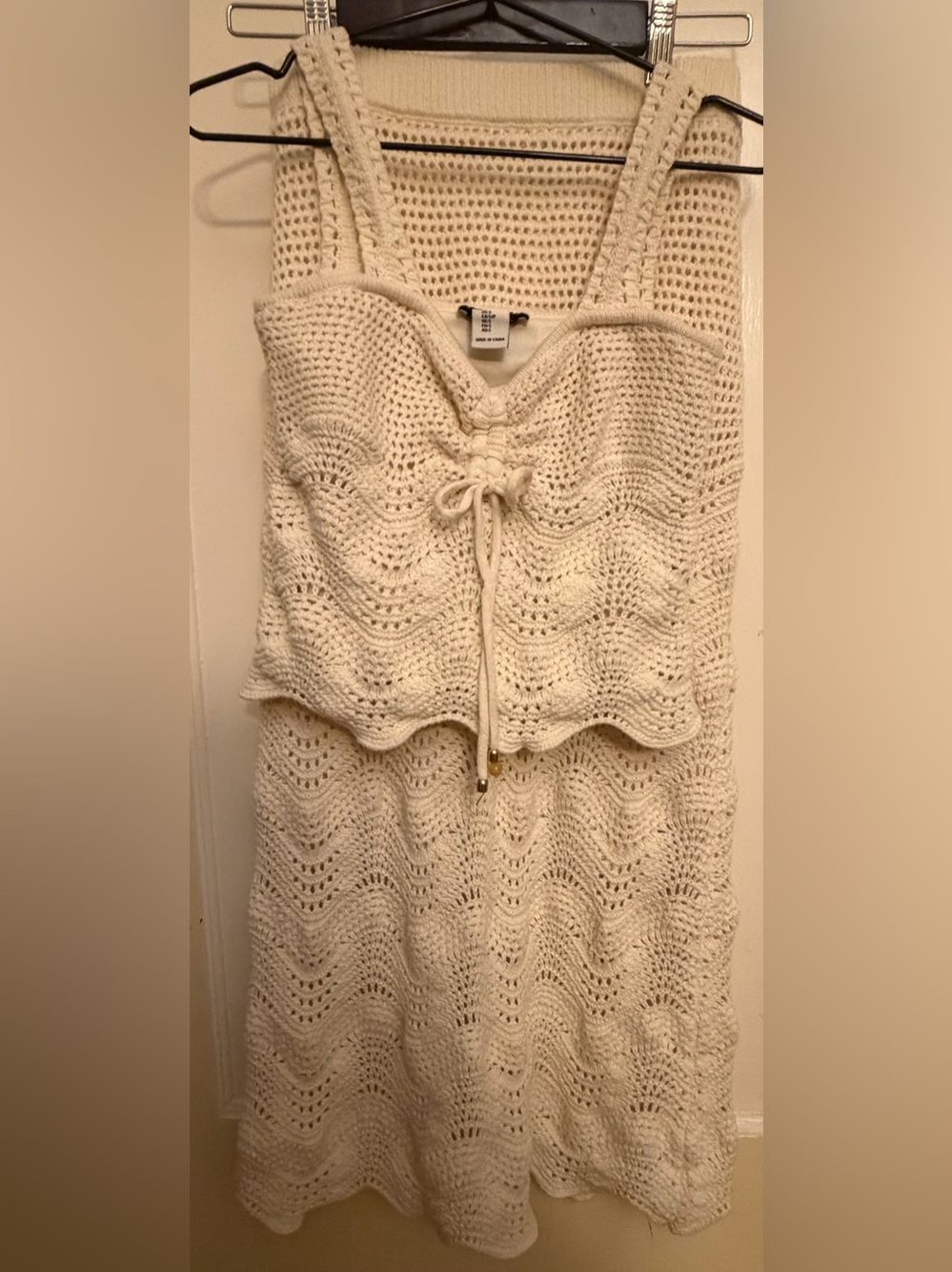 Rachel Zoe Cream Crochet Tank Swim Coverup - Picture 4 of 15